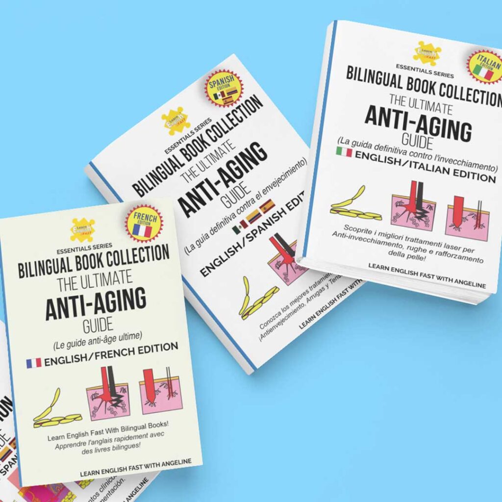 Bilingual book edition of the ultimate anti-aging guide by Angeline Pompei